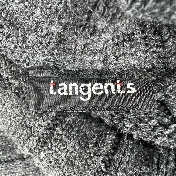 L Tangents Brand Grey Ribbed Turtleneck Sweater Women’s Large Long Sleeve 12 - Picture 5 of 5